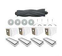 Juego completo de 17 piezas de repuesto para Dreame L10s Ultra y para L10 Ultra Plus para Xiaomi X20+ X10+ Robots con cepillo de goma, cuatro almohadillas lavables para fregona, cuatro filtros HEPA
