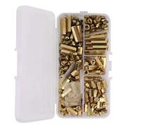 Juego completo de 180 piezas de separadores de latón M4 y pilares hexagonales - Ideal para electrónica, entusiastas del bricolaje y montaje profesional - Kit espaciador versátil y