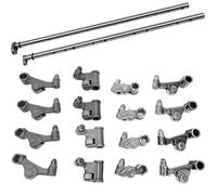 Juego completo de 2 ejes de balancín y 16 cojinetes de balancín para A3 8P, A4, B7, A6, C6, Golf 5 Plus, Passat B6, Touran I 1T, Altea XL 5P (2003-2012), pieza n.° 03G109412B y 03G109366A.