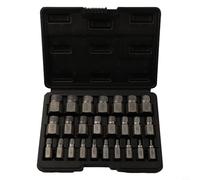 Juego completo de 25 extractores de tornillos para quitar tornillos y pernos rotos, fácil almacenamiento