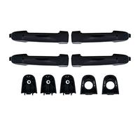 Juego completo de 4 manijas de puerta exteriores izquierda+derecha delantera + trasera, color negro, para Hyundai Sonata NF 06-10