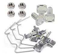 Juego completo de 400 piezas de accesorios de invernadero de acero inoxidable con clip de fijación de aluminio M6 x 11