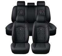 Juego completo de 5 fundas universales para asientos de coche Honda Accord CR-V Civic HR-V E Insight Jazz, color negro, transpirables y resistentes (juego completo)