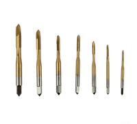 Juego completo de 7 grifos de tornillo para M2 M6, herramientas de alta dureza para varias aplicaciones de roscado