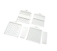Juego completo de 8 medidas de cuentas con rejillas uniformes, ideal para cuentas de oración espiritual y actividades de manualidades, contador de cuentas de limpieza rápida