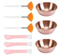 Juego completo de 9 herramientas de preparación para el cuidado de la piel, mejora la rutina de cuidado de la piel, diversión con herramientas esenciales y cucharas