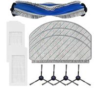 Juego completo de accesorios para Ecovacs para deebot N20 para aspiradora robot Plus, cepillos laterales de rodillo principal, filtros HEPA, fregonas (A)