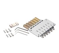 Juego completo de accesorios para puente de guitarra de 6 cuerdas con clavijas de afinación, perillas de control, tornillos de bloqueo para caja eléctrica, guitarras, puente de guitarra, pieza de