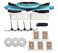 Juego completo de accesorios para robot aspirador Conga 11090 de Cecotec, incluye cepillo principal, almohadillas de fregona, filtros, cepillos laterales y bolsas, 27 piezas (A)
