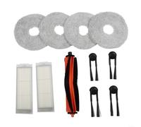 Juego Completo de Accesorios Para Xiaomi Robot Aspirador S40 Pro Ov71gl Con Cepillo De Rodillo Principal Cepillos Laterales Giratorios Filtros Hepa Y Almohadillas Lavables De Mopa (A)