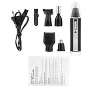 Juego completo de afeitadora eléctrica portátil 4 en 1 para hombres, recortadora de esquinas laterales para afeitarse la nariz, las orejas, la barba, el cabello y las cejas para uso doméstico