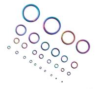 Juego completo de anillos guía de caña de pescar que incluye 28 ojos de cerámica para proyectos de construcción y reparación de cañas compatibles con varios postes, negro y amarillo (colorido)