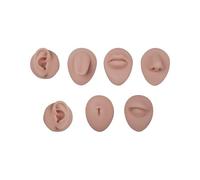 Juego Completo De Bordado Labios Y Cejas 7 Piezas Con Tono Piel Oscuro Claro Neutro Modelos Práctica Kit Entrenamiento Bordado Silicona