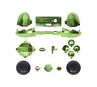 Juego completo de botones de repuesto para Xbox Series X/S, piezas de reparación de parachoques, disparadores D-pad ABXY Start Back Sync Share Keys para Xbox Series X Xbox Series S Controller (cromo verde)