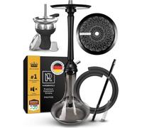 Juego Completo De Cachimba Shisha M. ROSENFELD PROTOS - Grande 75cm - Con Todos Premium Accesorios Cachimba: Cazoleta De Chimenea, Tubo, Plato, Boquilla e Manguera Cachimba Grande Portatil Narguilé