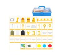 Juego completo de caja de experimentos de óptica de física, ayuda de enseñanza óptica portátil para laboratorios educativos y herramienta de laboratorio de física de investigación científica