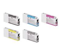 Juego completo de cartuchos de tinta de 350 ml para SC-T3400, SC-T3400N, SC-T5400, SC-T3405, SC-T3405N, SC-T5405