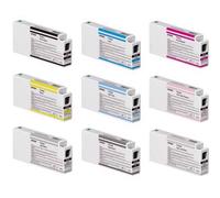 Juego completo de cartuchos de tinta de 350 ml para SC-T3400, SC-T3400N, SC-T5400, SC-T3405, SC-T3405N, SC-T5405
