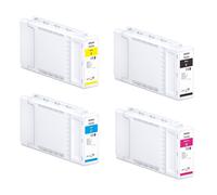 Juego completo de cartuchos de tinta de 350 ml para SC-T3400, SC-T3400N, SC-T5400, SC-T3405, SC-T3405N, SC-T5405