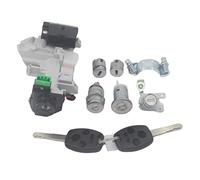 Juego Completo de Cerradura Al160 con Interruptor de Encendido, Cerradura de Puerta, Cilindro y transmisión, 2 Llaves para 48 Chips para Accord 2003-2005 (Carcasas de Llave Negras)