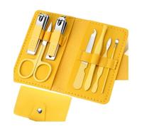 Juego completo de cortaúñas de acero inoxidable de 7 piezas, kit completo de herramientas de manicura y belleza para el hogar, juego de cortaúñas portátil (gabinete de 3 niveles 2)