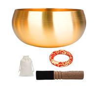 Juego completo de cuencos de sonido tibetano con cojín de martillo de piel auténtica, bolsa de transporte para consejería de yoga, herramientas portátiles