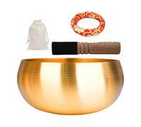 Juego completo de cuencos de sonido tibetano con cojín de martillo de piel auténtica, bolsa de transporte para consejería de yoga, herramientas portátiles