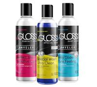 Juego completo de cuidado de látex 100 - Easy Glide 100 ml - Perfect Shine 100 ml - Special Wash 100 ml - aceite de silicona goma silicona silicona ayuda a la colocación detergente