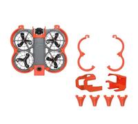 Juego completo de dispositivos de protección para DJI Neo 2, incluye protector de parachoques de cardán, protector de hélice y extensión de tren de aterrizaje para cubierta protectora Neo2 (naranja)