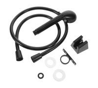 Juego Completo de Ducha para Caravana Accesorios, Negro | Regulación de Presión, Diseño Antideslizante en Mano, Plástico, para Barcos y Baños de Caravana