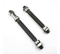 Juego completo de eje de cubo de bicicleta delantero 108 mm trasero 145 mm eje hueco con tapón de cuentas, palanca de liberación rápida y tornillo para uso en ciclismo