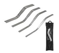 Juego completo de espátulas de lechada de acero inoxidable, 3/8 pulgadas x 1/4 pulgadas //2 pulgadas 5/.2 pulgadas /4 pulgadas x 7/8 pulgadas, bolsa de almacenamiento Oxford con diseño multiusos