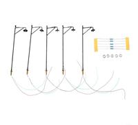 Juego completo de farolas LED de 5 postes para modelos a escala HO OO con resistencias