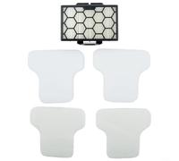 Juego completo de filtros que incluye capas de espuma y fieltro compatibles con aspiradoras Shark Cz500ukt Cz2001 Cz500eut sin bolsa cilíndrica