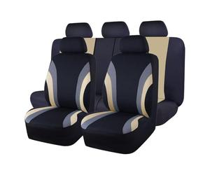 Juego Completo De Fundas De Asiento De Tela De Poliéster, Almohadilla Protectora Universal Para La Mayoría De Los Coches, SUV Fundas para Asiento(BG)