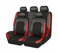 Juego Completo de Fundas de Asientos de Cuero para Peugeot 2008 Aktiv/allur/GT SUV 2020-2023+, 9 Piezas Transpirable Cubreasiento Interior Accesorios,D/9pcs Set Black-Red