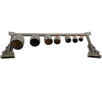 Juego completo de gongs de meditación de bronce chino con 7 campanas decoradas para curación de sonido, para conciencia plena, yoga, estilo artístico, hogar, decoración misteriosa china, regalos