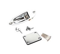 Juego completo de herrajes de refuerzo para guitarra con acabado dorado que garantiza una alineación estable de las cuerdas y juego de montaje de placa de enchufe de salida del cuello