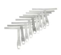 Juego completo de instrumentos de medición para reparación de guitarra 9 en 1 con escuadra en forma de T para un cuidado y configuración eficientes del instrumento Regla escuadra en T para guitarra