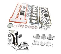 Juego completo de juntas de motor con pistones y kit de cadena de distribución para motor de gasolina 2.5L L6 N52B25 compatible con X3 Z4 E90 E92 E93 E60 E61 E85 E83 E89