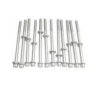 Juego completo de juntas y tornillos culata Compatible With motor 2.5 L compatible con Subaru Forester, Baja, Legacy, Impreza, Outback EJ25, EJ251, EJ253 .5L 2458CC H4 Gasolina(Bolts)