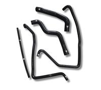 Juego Completo de Manguitos del Circuito de Agua Refrigerante compatible con Nissan Patrol TD27-260 K260: Silicona Reforzada de 5mm. (NEGRO)