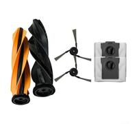 Juego completo de mantenimiento compatible con Dreame Aqua10 para Aqua 10 Ultra Roller Complete Rlh31ce Rlh71de Robot Aspirador con cepillos laterales de rodillo principal más bolsas de polvo en negro