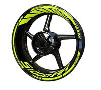 Juego Completo De Pegatinas para Llanta Motocicleta, Laterales para, Pegatina para Cubo, Raya Rueda para S1000RR S 1000 RR Calcomanía llanta(Color12)