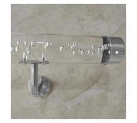 Juego completo de peldaños de acrílico transparente antideslizante de 12 pies para peldaños de interior, cubiertas de seguridad de cristal transparente para paredes y escaleras, protección