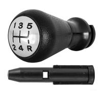 Juego completo de perilla de cambio de transmisión manual negra con adaptador compatible con 106 206 307 C1 C2 para C4 Saxo