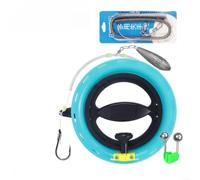 Juego completo de pesca de carrete de mano de 16 cm de diámetro, preaparejado, 45 m, gancho de línea de nailon para arrecife de agua salada, mero, para pargo, embarcadero, aparejo de pesca (B-18 cm)