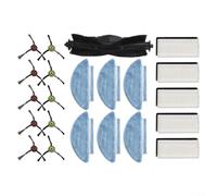 Juego completo de piezas de repuesto para Medion X20 SW+MD 11415 con cepillos laterales de rodillo principal Filtros HEPA (B)