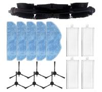 Juego completo de piezas de repuesto para Tefal para Xplorer Serie 75 S+ Robot Aspirador con cepillo lateral Filtro trapeador Cepillo principal