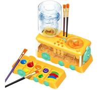 Juego completo de pintura para pinceles. Estación de pintura de agua para correr. Herramienta limpiadora de pinceles. Para niños y adultos, artistas, principiantes, aulas, manualidades en el hogar